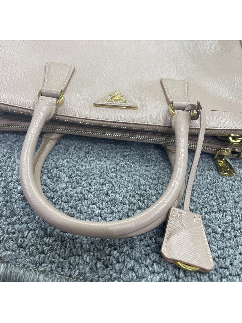 Prada Blush Saffiano Leather Satchel - Picture 6 of 9